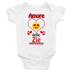 Body Neonato Divertenti – Maschietto Amore delle Zie – Body Neonato Zia – Body Neonato Simpatici – Idea Regalo Neonato