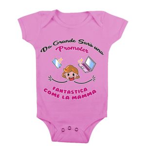 Body Neonato Festa della Mamma – Da grande sarò una Promoter come la mia Mamma – Promoter – Body Neonato Mamma – Body Neonato Mestieri  – Idea Regalo Mamma