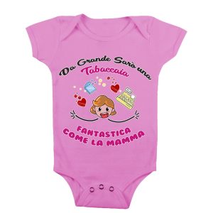Body Neonato Festa della Mamma – Da grande sarò una  Tabaccaia come la mia Mamma – Tabaccaia – Body Neonato Mamma – Body Neonato Mestieri  – Idea Regalo Mamma