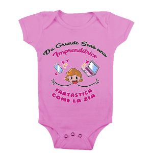 Body Neonata Zia – Da grande sarò una Imprenditrice Fanstastica come la Zia – Imprenditrice – Body Neonata Zia Divertenti – Body da Neonato Divertenti Zia  – Idea Regalo Zia