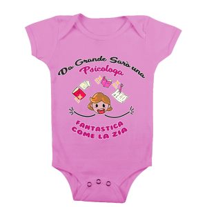 Body Neonata Zia – Da grande sarò una Psicologa Fanstastica come la Zia – Psicologa – Body Neonata Zia Divertenti – Body da Neonato Divertenti Zia  – Idea Regalo Zia