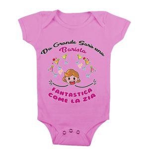 Body Neonata Zia – Da grande sarò una Barista Fanstastica come la Zia – Barista – Body Neonata Zia Divertenti – Body da Neonato Divertenti Zia – Idea Regalo Zia