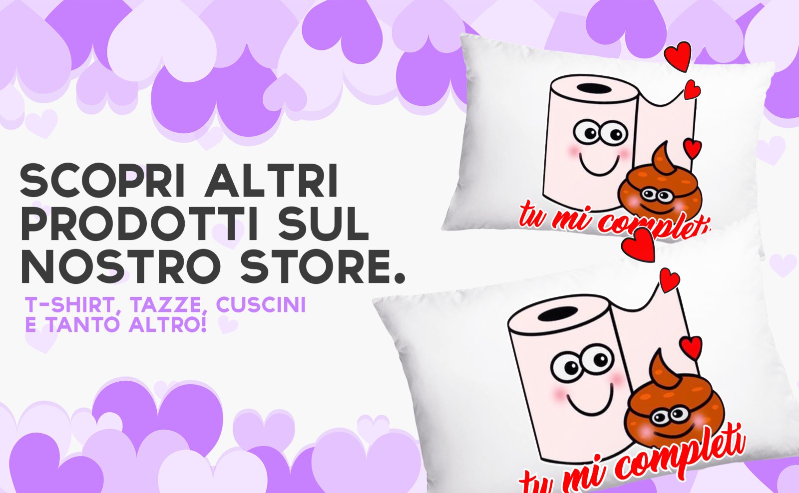 Coppia Federe Amore -Tu mi completi – Festa Innamorati – Cuscino San Valentino- Idea Regalo Fidanzata – Regalo per Coppia - immagine 4