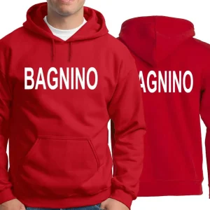 Felpa BAGNINO – Uomo – Donna – Salvataggio – Felpe – Assistente Bagnanti – Stazione balneare – Fronte Retro