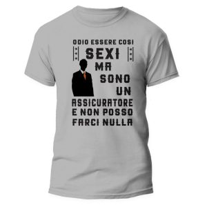 Maglietta Divertente Uomo – Odio essere così s*xy ma sono un Assicuratore e non posso farci nulla – Idee Regalo Uomo – Maglietta Mestieri – Idea Regalo Divertente Uomo
