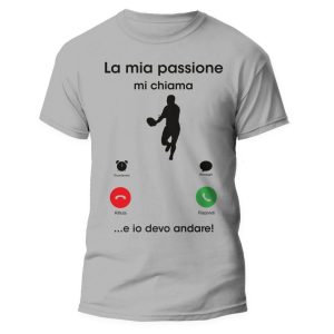 Tshirt Sport Divertente – Rugby – La Mia Passione mi chiama e io Devo Andare – Idea Regalo Uomo