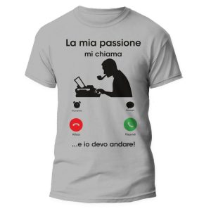 Tshirt Mestieri Divertente – Giornalista – La Mia Passione mi chiama e io Devo Andare – Idea Regalo Uomo