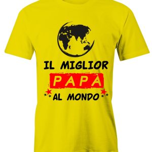T-Shirt Festa del Papà il miglior papà al mondo – maglietta papà