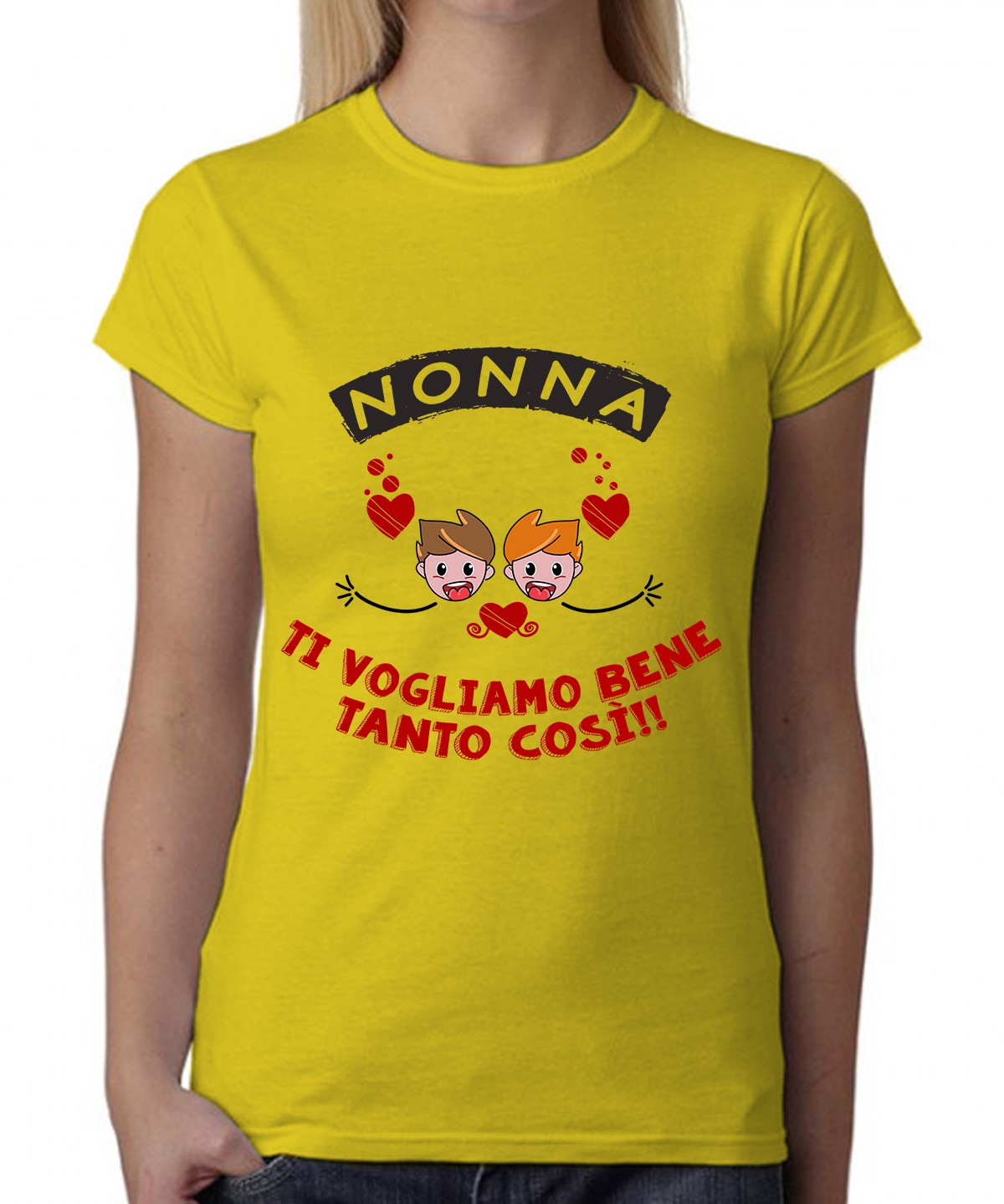 Maglietta Nonna – Maschietti Nonna Ti Vogliamo Bene Tanto Così – Regalo Nonna da Nipoti – Festa dei Nonni – Festa della Nonna – Idea Regalo Nonna Originale