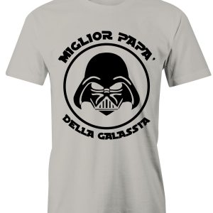 T-Shirt Festa del Papà Miglior papà della galassia – parodia – maglietta papà