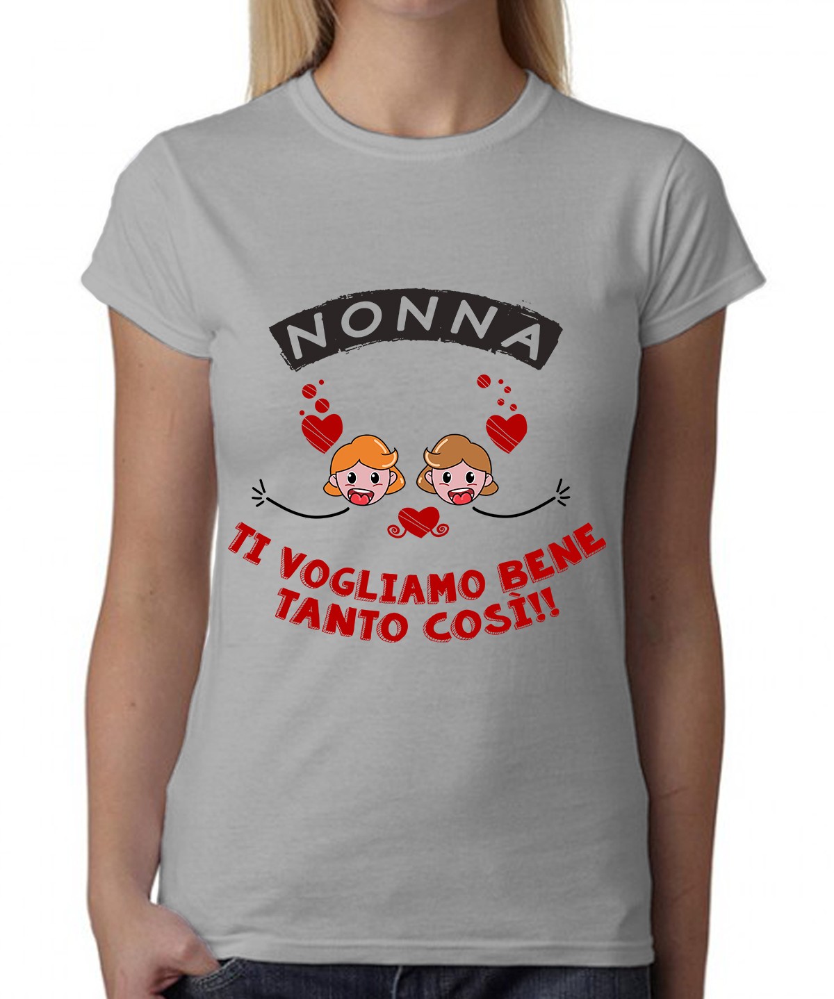 Maglietta Nonna – Femminucce Nonna Ti Vogliamo Bene Tanto Così – Regalo Nonna da Nipoti – Festa dei Nonni – Festa della Nonna – Idea Regalo Nonna Originale - immagine 2