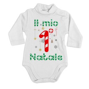 Body Lupetto Natale Neonato – Il Mio Primo Natale – Ho Visto Babbo Natale – Christmas Gang – Merry Christmas – Body Neonato Personalizzabile – Tutina Natale Neonato – Regalo Natale Neonato