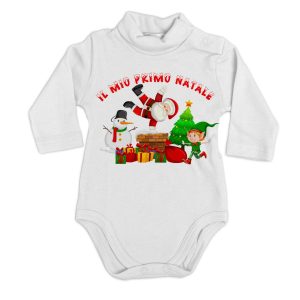 Body Lupetto Natale Neonato – Body Neonato Primo Natale – Il Mio Primo Natale – Tutina Natale Neonato – Vestito Natale Neonato – Regalo Natale Neonato