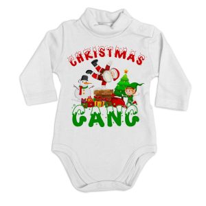 Body Lupetto Natale Neonato – Body Neonato Divertente – Christmas Gang – Tutina Natale Neonato – Vestito Natale Neonato – Regalo Natale Neonato