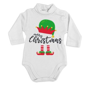 Body Lupetto Natale Neonato – Body Neonato Natale – Merry Christmas – Tutina Natale Neonato – Vestito Natale Neonato – Regalo Natale Neonato