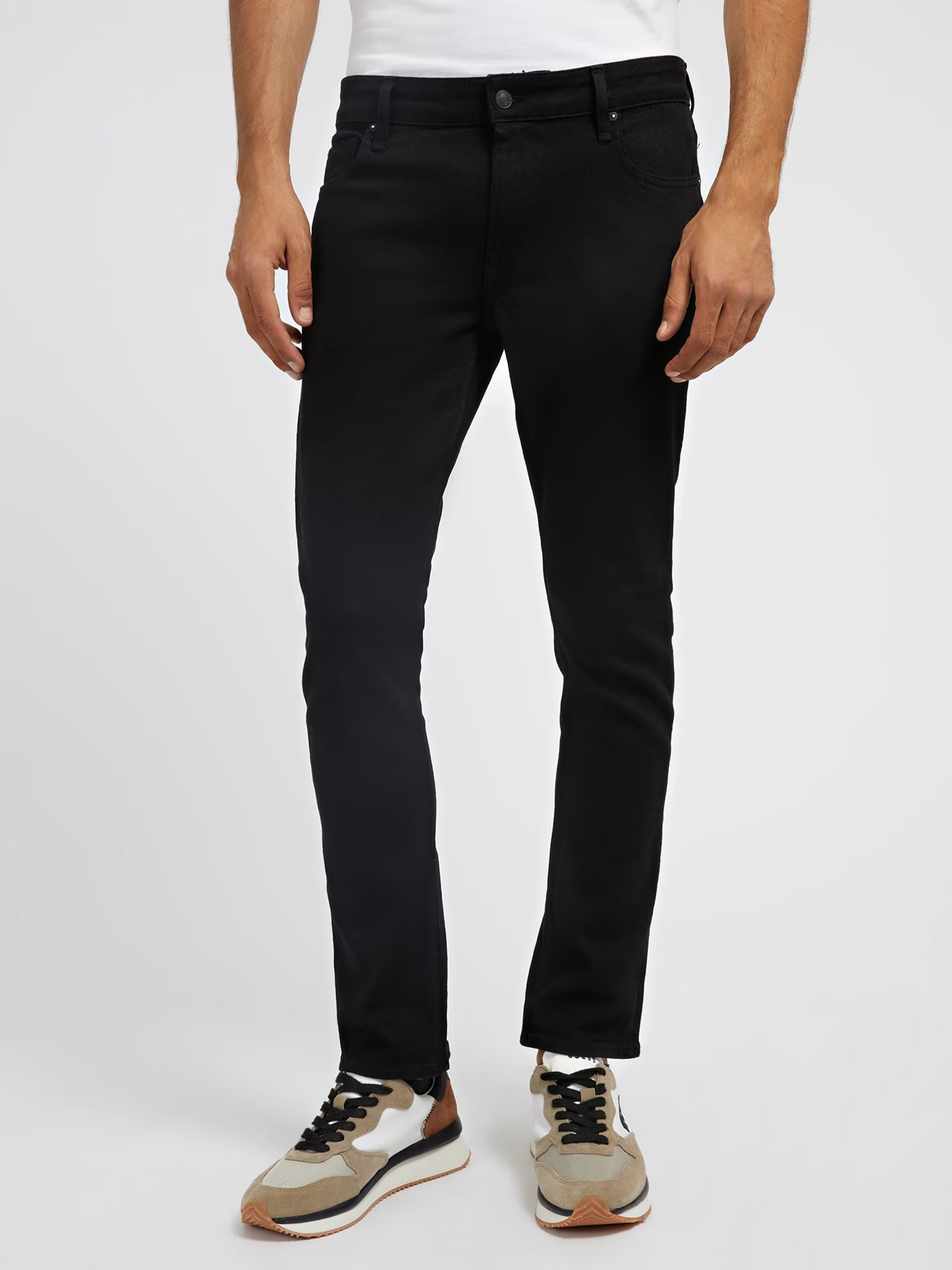 Guess pantalone jeans nero M2YAN1D4Q51