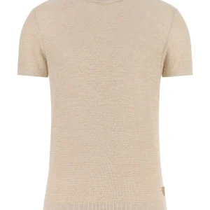 Guess Goodwin CN SS Stitchmaglia mezza manica effetto uncinetto