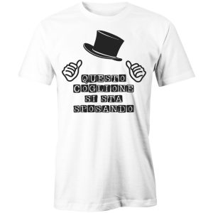 Maglietta Addio al Celibato – Questo Coglione si sta Sposando – Tshirt Sposo – T-shirt Festa Celibato – Regalo Simpatico