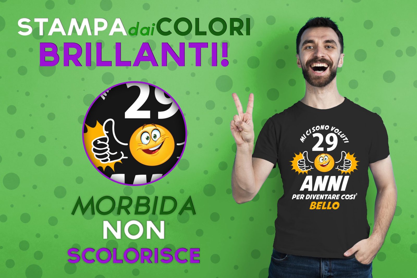 Maglietta Compleanno Uomo – Mi ci sono voluti 29 Anni per diventare così bello – Idee Regalo Uomo Compleanno – Tshirt Uomo Compleanno Divertenti – Idea Regalo Divertente Uomo - immagine 5