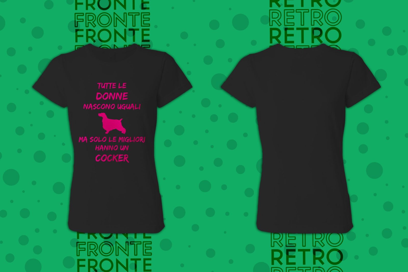 Maglietta Cocker Donna – Tutte le Donne Nascono Uguali ma solo le migliori hanno un Cocker – Tshirt Cocker Donna – Idea Regalo Donna - immagine 6