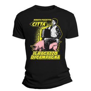 Tshirt Renato Pozzetto Ragazzo di Campagna – Renato P. – Attori Italiani – Comicità – Magliette Simpatiche – Idea Regalo