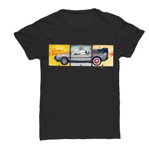 T-shirt Delorean – Maglietta Uomo Donna Bimbo – Back to the Future  – tshirt anni 80