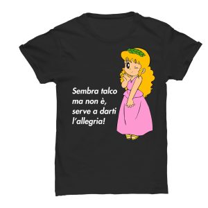 Maglietta Pollon – SEMBRAVA TALCO – simpatica Tshirt – Tshirt Pollon – Cartoon anni 80