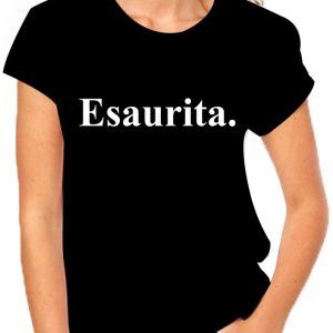 Tshirt Esaurita – maglietta divertente donna – idea regalo