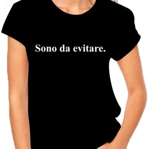 Tshirt Sono da evitare – maglietta divertente donna – idea regalo