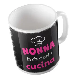 Tazza in Ceramica – Tazza Festa dei Nonni – Nonna la Chef della Cucina – Festa dei Nonni Regalo – Nonna Idee Regalo – Gadget Festa dei Nonni