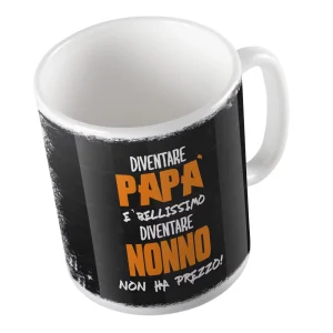 Tazza in Ceramica – Tazza Festa dei Nonni – Diventare Nonno non ha Prezzo – Festa dei Nonni Regalo – Nonno Idee Regalo – Gadget Festa dei Nonni