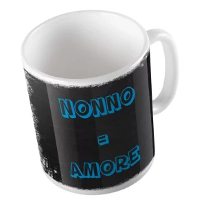 Tazza in Ceramica – Tazza Festa dei Nonni – Nonno = Amore – Festa dei Nonni Regalo – Nonno Idee Regalo – Gadget Festa dei Nonni