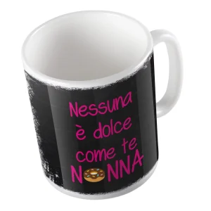 Tazza in Ceramica – Tazza Festa dei Nonni – Nessuna è dolce come te Nonna – Festa dei Nonni Regalo – Nonna Idee Regalo – Gadget Festa dei Nonni