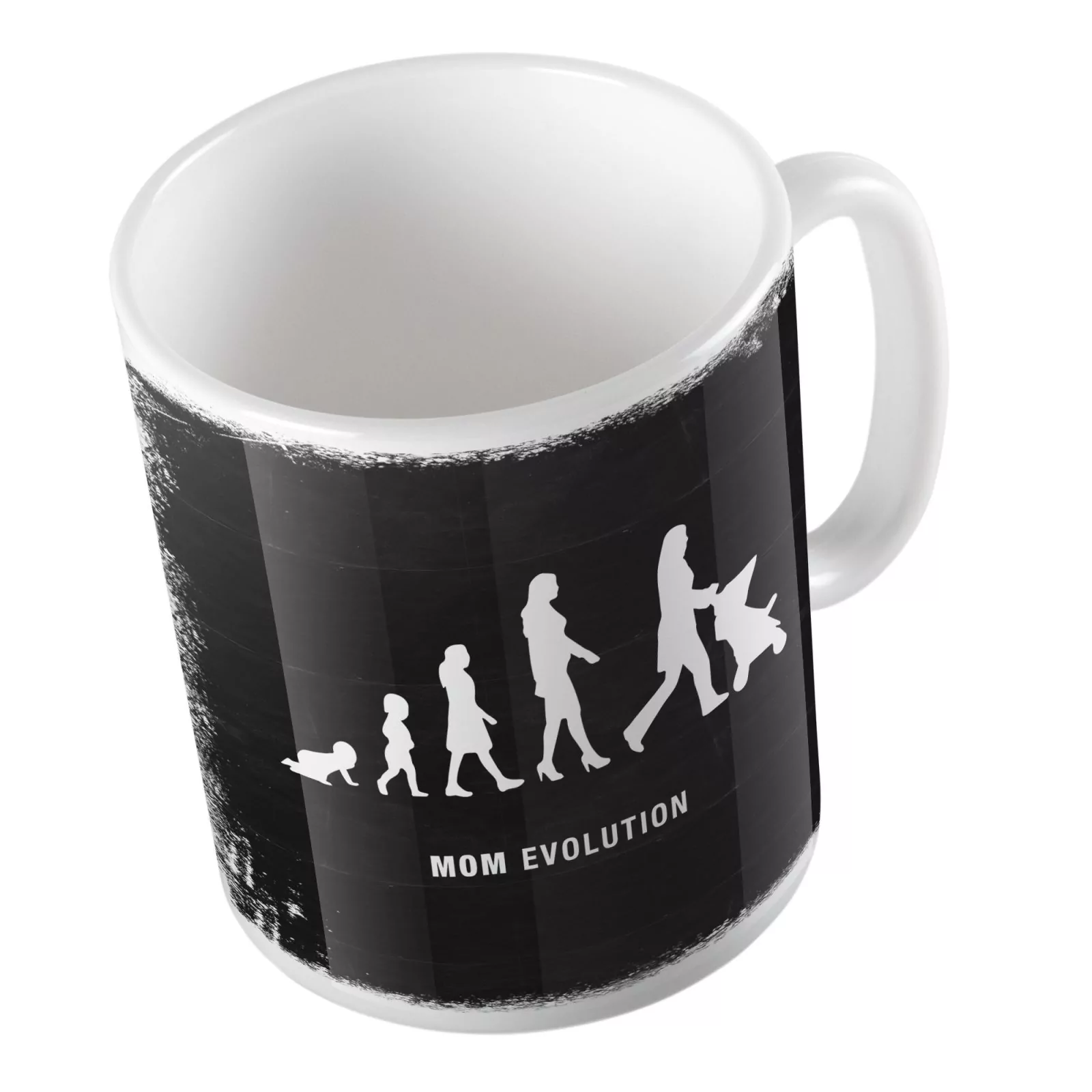 Tazza in Ceramica – Tazza Festa della Mamma – Mom Evolution – Festa della Mamma – Tazza Mamma – Gadget Festa della Mamma – Idea Regalo Mamma