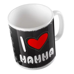 Tazza in Ceramica – Tazza Festa della Mamma – I Love Mamma – Festa della Mamma – Tazza Mamma – Gadget Festa della Mamma – Idea Regalo Mamma