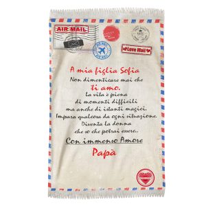 Plaid  Personalizzabile con dedica alla figlia dal papà