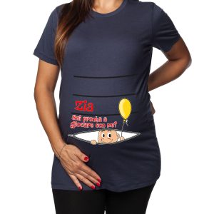 Tshirt Premaman Donna – Bimbo Zip – Zia – Maschietto –  Sei Pronta a giocare con me? – Tshirt Gravidanza Divertenti – Idee Regalo Futura Mamma