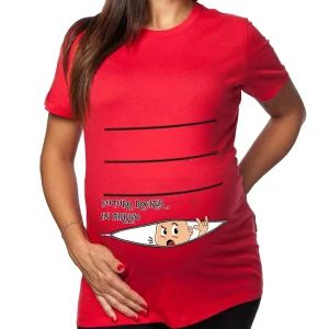 Tshirt Premaman Donna – Bimbo Zip – Maschietto – Futuro Rocker! – Tshirt Gravidanza Divertenti – Idee Regalo Futura Mamma