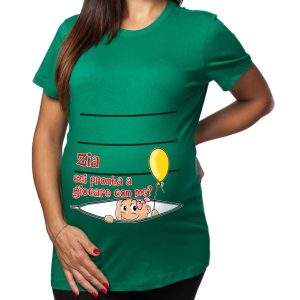 Tshirt Premaman Donna – Bimbo Zip – Zia – Femminuccia – Sei pronta a giocare con Me? – Tshirt Gravidanza Divertenti – Idee Regalo Futura Mamma