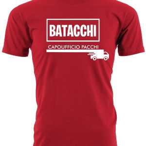Tshirt  Batacchi Fantozzi  – Capoufficio pacchi – Loris – Film Cult – Idea Regalo