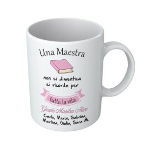Tazza Personalizzato per Maestra – Nome Bambini  Nome Maestra – Una Maestra non si dimentica  Dedica  Maestra Bambini  Tazza – Idea Regalo  Bimbo