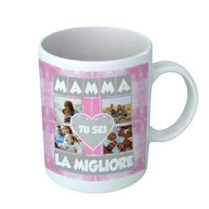 Tazza con FOTO – PERSONALIZZABILE – Madre – Mamma – Tu sei la Migliore – The best – Mammina – Festa – Compleanno – Famiglia – Fotografie – Donna – Idea Regalo