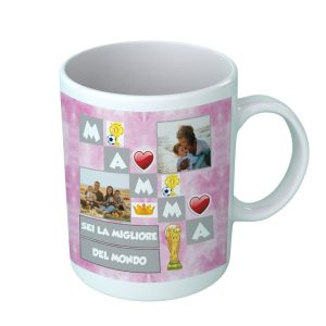 Tazza con FOTO – PERSONALIZZABILE – Mamma – Sei la Migliore del Mondo – The Best – Festa della Mamma – Compleanno – Fotografie – Donna – Idea Regalo