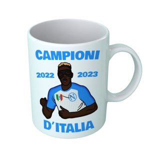 Tazza – Scudetto – 3 – Campioni 2022 2023 – Vo9 – Napoli – Vittoria – Scudetto Napoletano – Tazze Ceramica 330 ML – Idea regalo