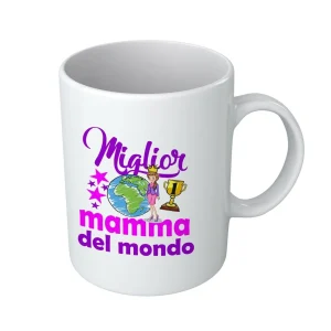 Tazza Mamma – Compleanno Mamma – Miglior Mamma del Mondo – Regali Mamma – Tazza in Ceramica Mamma – Idea Regalo Mamma – Regalo Compleanno Mamma