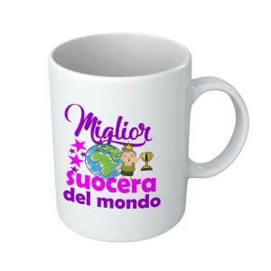 Tazza Suocera – Compleanno Suocera – Miglior Suocera del Mondo – Regali Suocera – Tazza in Ceramica Suocera – Idea Regalo Suocera – Regalo Compleanno Suocera
