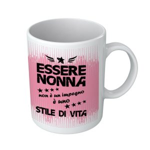 Tazza Festa dei Nonni – Tazza Nonna – Essere Nonna non è un Impegno, è uno stile di Vita – Idea Regalo Nonna – Idea Regalo per la Nonna