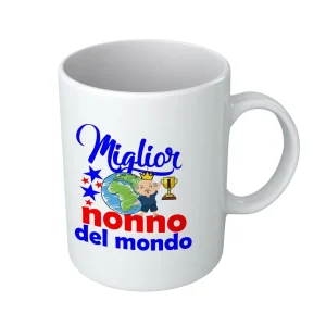 Tazza Nonno – Compleanno Nonno – Miglior Nonno del Mondo – Idee Regalo Nonno – Tazza in Ceramica Nonno – Idea Regalo Nonno – Regalo Compleanno Nonno