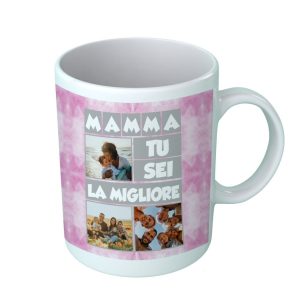 Tazza con FOTO – PERSONALIZZABILE – Mamma Tu sei la Migliore – Miglior Madre – Best – Regali Originali – Fotografie – Mamme – Donna – Idea Regalo