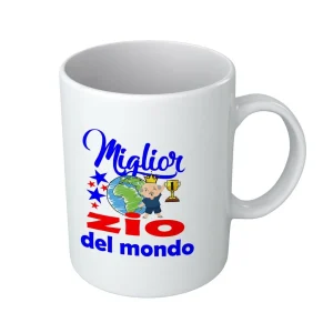 Tazza Zio – Compleanno Zio – Miglior Zio del Mondo – Idee Regalo Zio – Tazza in Ceramica Zio – Idea Regalo Zio – Regalo Compleanno Zio